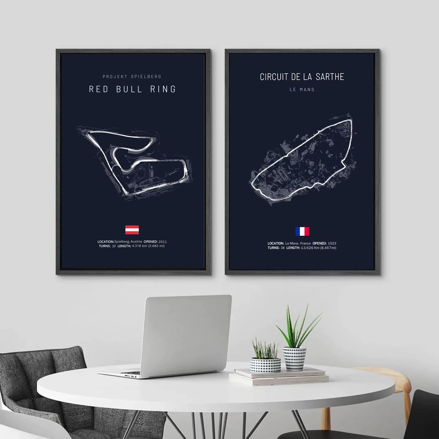 21X30 F1 Internationa Track Circuit Canvas Painting with Wood Frame F1 Wall Art Nordic Poster Aesthetic Motorsport Race Poster